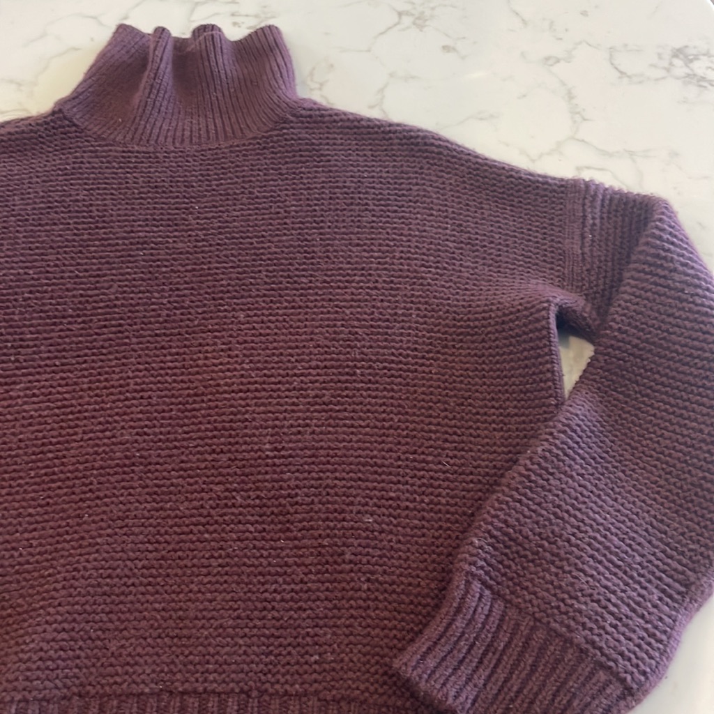 Vince Wool/Cashmere Knit Mock Turtleneck